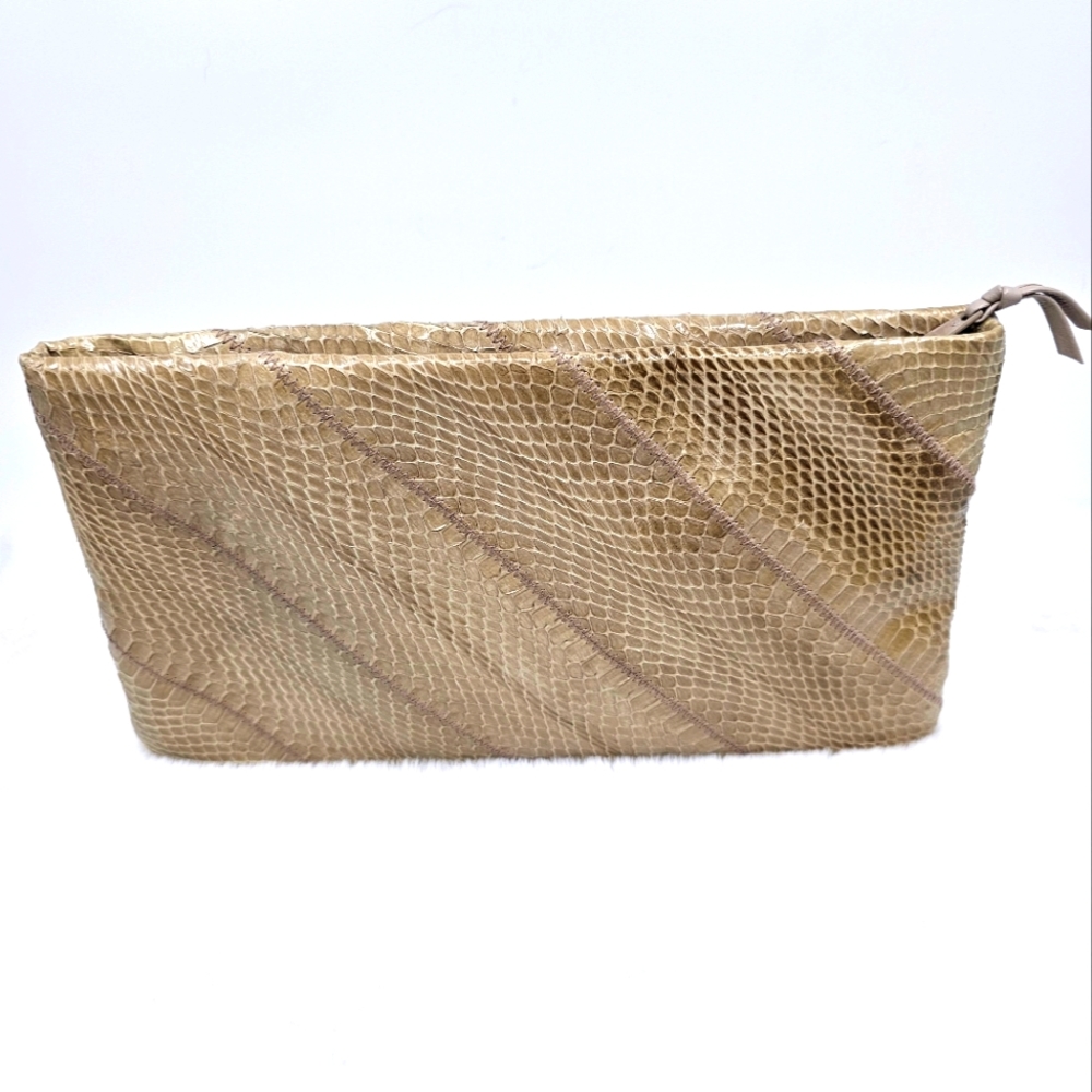 Vintage Snakeskin BG street clutch convertible purse